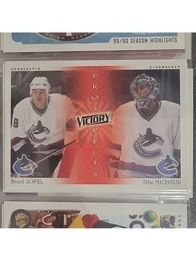 Vancouver Canucks Hockey Card Brent Sopel Alfie Michaud